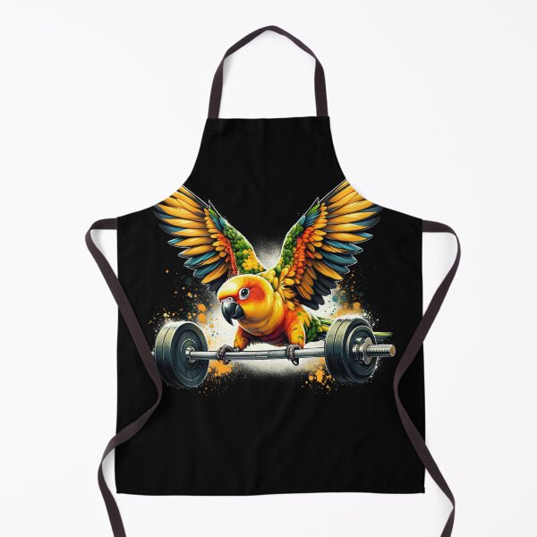 Item preview, Funny Sun Conure Parrot Deadlift Weightlifting Fitness Gym Lover designed and sold by Kimberley King Art  King Art.