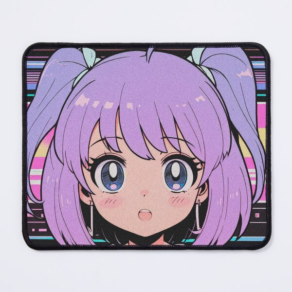 Item preview, Dreamy Chibi Romance - 90s Anime VHS Pastel Art Print designed and sold by RetroRebootShop.