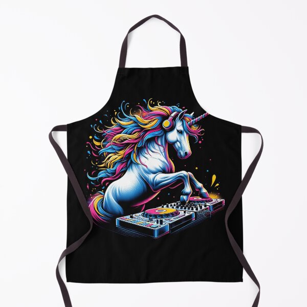 Item preview, Unicorn DJ DJing EDM Funky Dance Club designed and sold by Kimberley King Art  King Art.