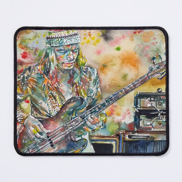Item preview, JACO PASTORIUS watercolor portrait .1 designed and sold by lautir.
