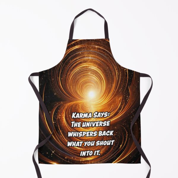 Item preview, Karma Says: "The universe whispers back what you shout into it." designed and sold by Unwind-Art-Work.