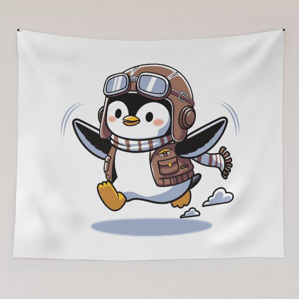 Item preview, Pilot Penguin designed and sold by Contrast-DG.