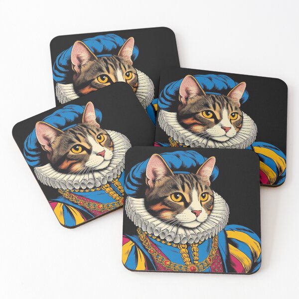 Item preview, Cat in Medieval Noble Attire designed and sold by MixtaGraphics.