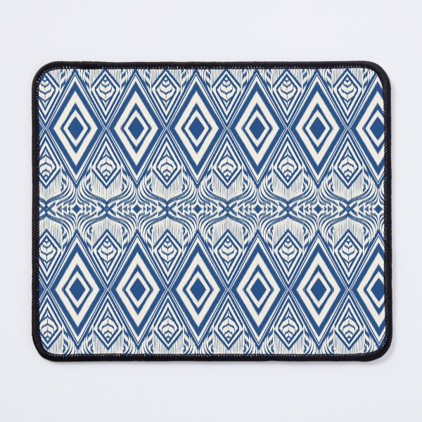 Item preview, Blue Ikat Seamless Pattern – Hand-Drawn Art  designed and sold by SoothiArt.