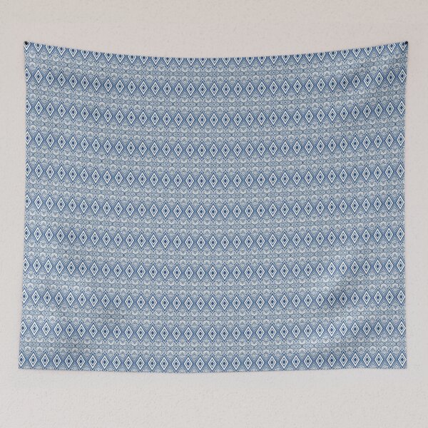 Item preview, Blue Ikat Seamless Pattern – Hand-Drawn Art  designed and sold by SoothiArt.