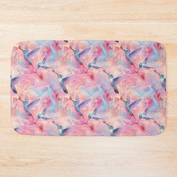 Item preview, Hummingbird Eating Mitochondrion - Floral Home Decor - Dreamy Surreal designed and sold by TuncGK.