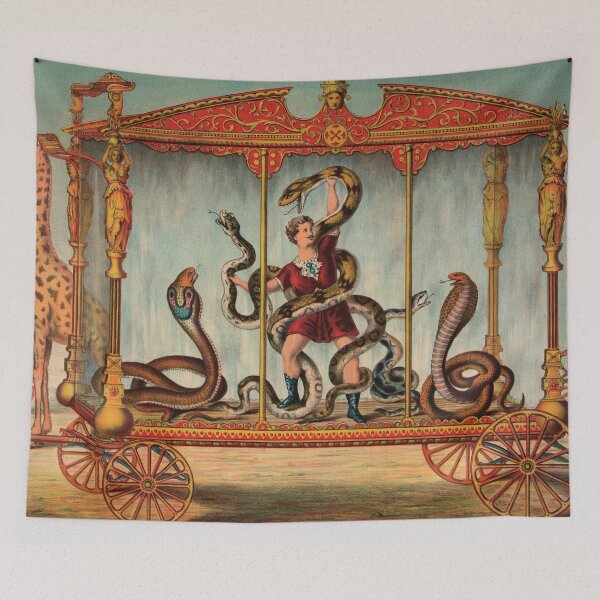 Item preview, Vintage Circus Strongman - Giant Snake Wagon designed and sold by InnerCitadel.
