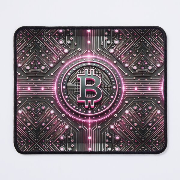 Item preview, Bitcoin Pink Circuitry Design designed and sold by Meta2Physical.