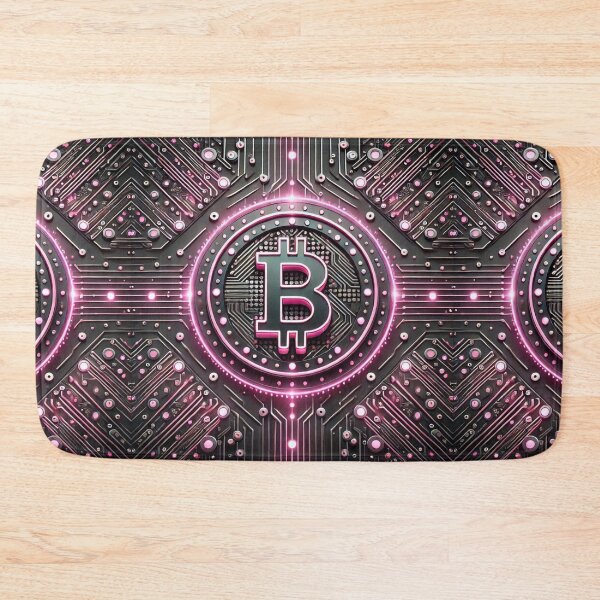 Item preview, Bitcoin Pink Circuitry Design designed and sold by Meta2Physical.