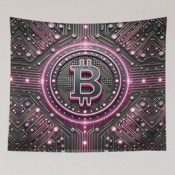 Item preview, Bitcoin Pink Circuitry Design designed and sold by Meta2Physical.