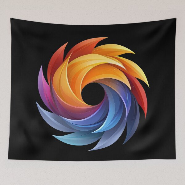 Item preview, Colorful Swirling Abstract Design - Vibrant Geometric Art designed and sold by EmiBarDesign.