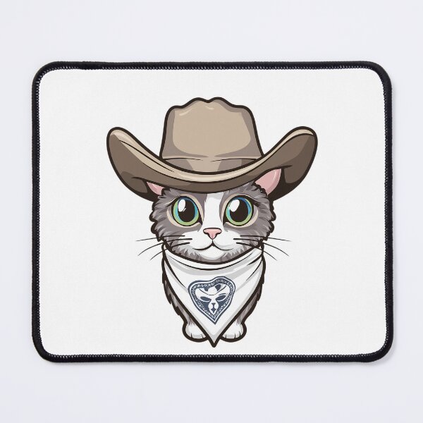 Item preview, Bandana White - Fun Western Cat Sticker  designed and sold by zax454.