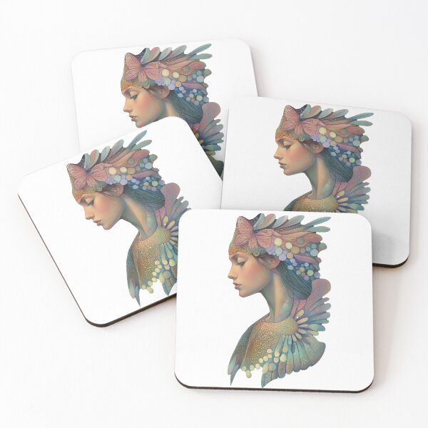 Item preview, Serene elegant female Portrait. Garden Of Thoughts. designed and sold by Shoot-The-Moon.