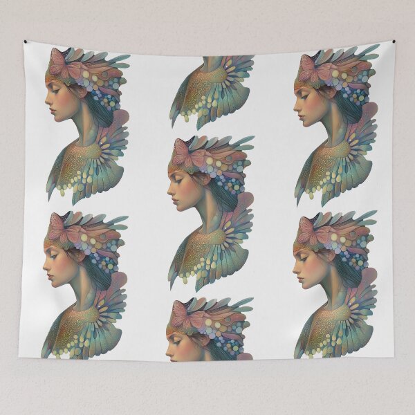 Item preview, Serene elegant female Portrait. Garden Of Thoughts. designed and sold by Shoot-The-Moon.