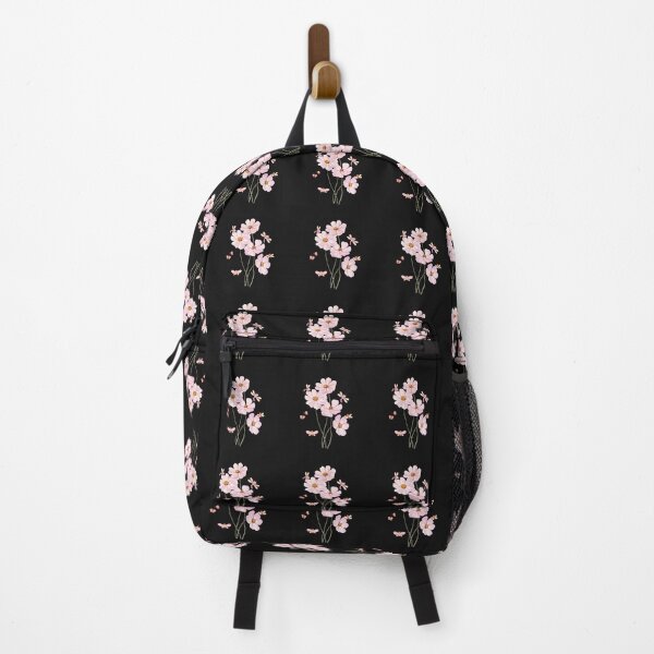 Item preview, The blooming pink flower botanical and butterfies designed and sold by LaUnArt.
