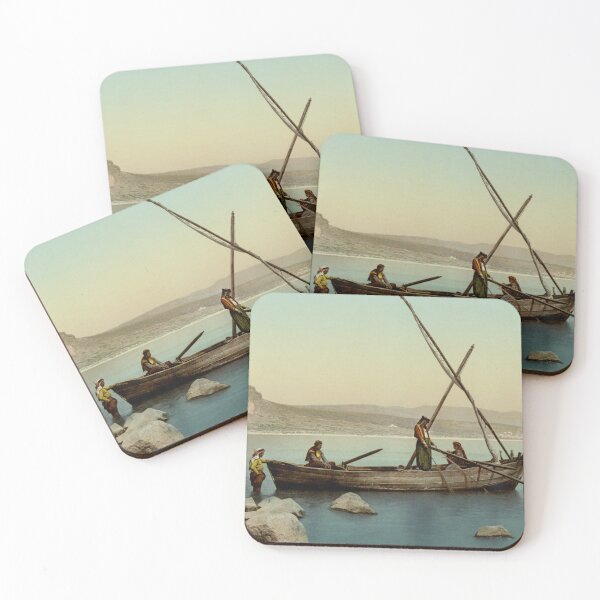 Item preview, Fishermen in the Sea of Galilee designed and sold by 19th Century in Color.