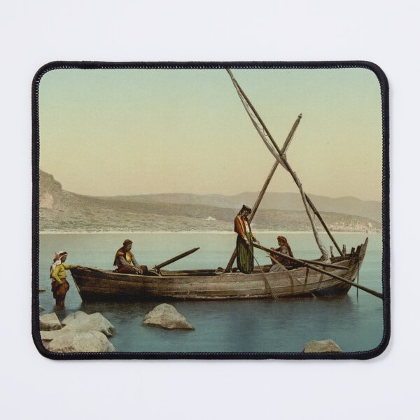 Item preview, Fishermen in the Sea of Galilee designed and sold by 19th Century in Color.