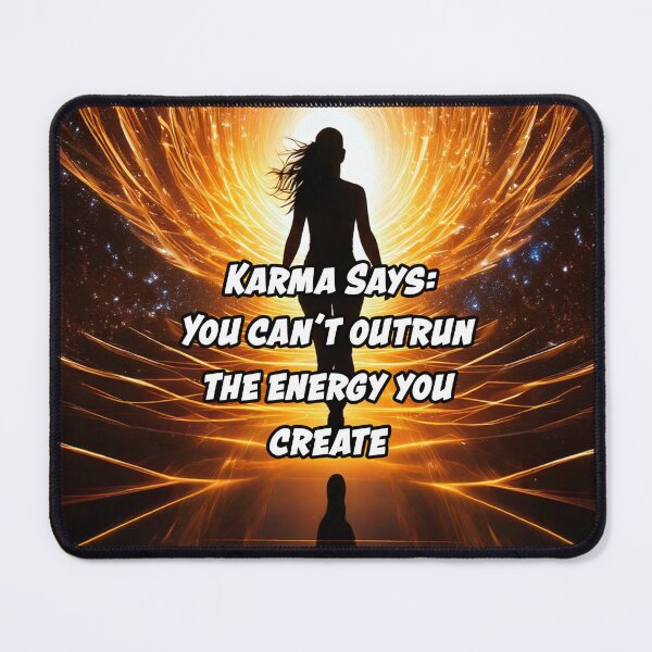 Item preview, Karma Says: "You can’t outrun the energy you create." designed and sold by Unwind-Art-Work.