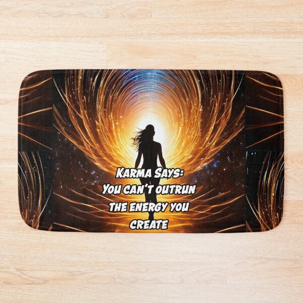 Item preview, Karma Says: "You can’t outrun the energy you create." designed and sold by Unwind-Art-Work.