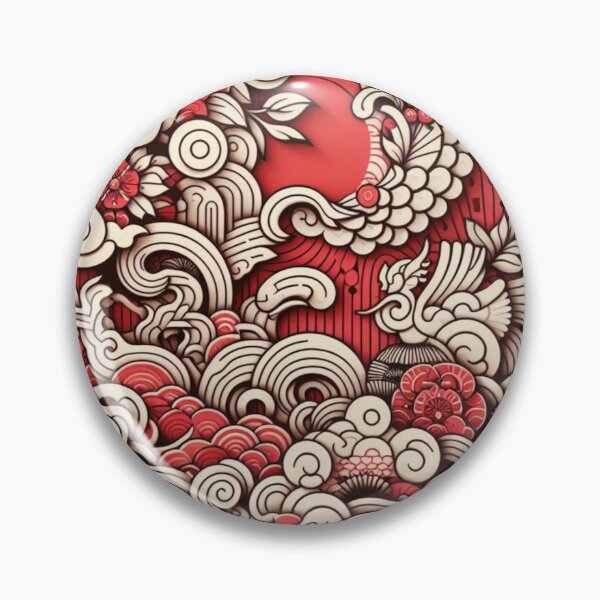 Item preview, Red And White Zen Design designed and sold by AzaTees.