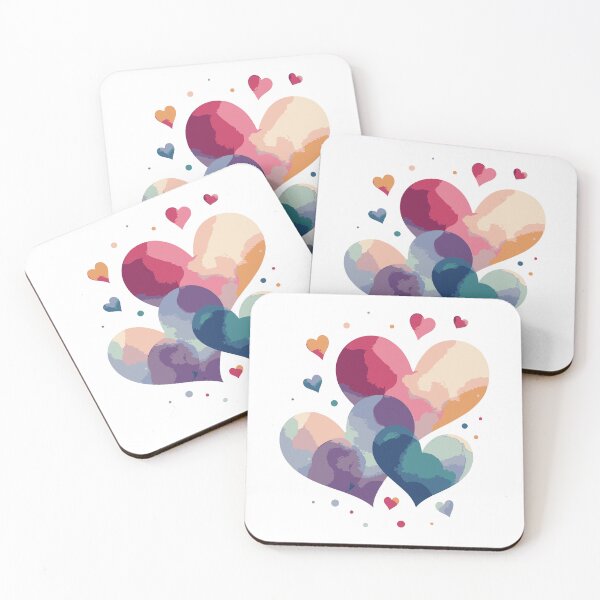 Item preview, Colorful Hearts  designed and sold by viktoriaart0303.