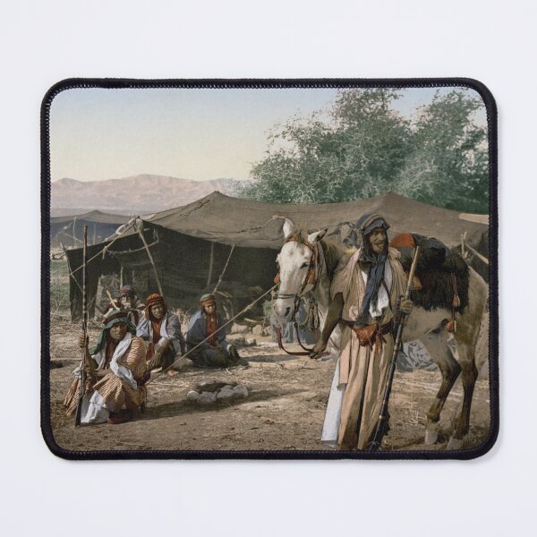 Item preview, Bedouins near their tents designed and sold by 19th Century in Color.