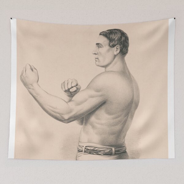 Item preview, Vintage British Boxer Portrait – Classical Athletic Engraving designed and sold by InnerCitadel.