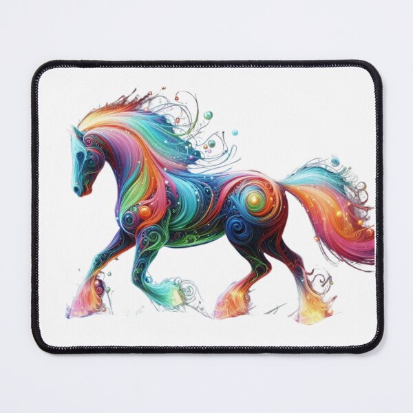 Item preview, Glowing Neon Fantasy Horse designed and sold by GloriousArtSKD.