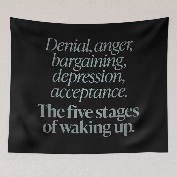 Item preview, The five stages of waking up. v.3 designed and sold by x1brett.