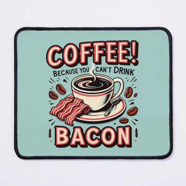Item preview, Coffee Because You Can't Drink Bacon designed and sold by Retr0Tshirts.