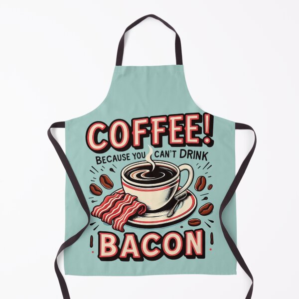 Item preview, Coffee Because You Can't Drink Bacon designed and sold by Retr0Tshirts.