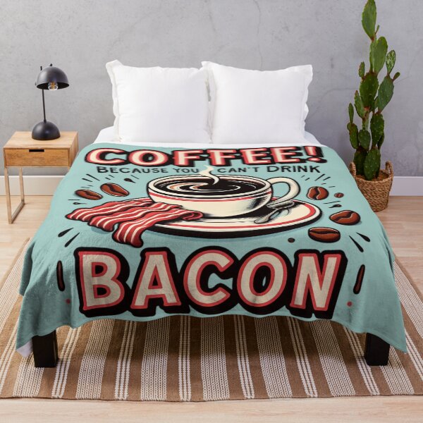 Item preview, Coffee Because You Can't Drink Bacon designed and sold by Retr0Tshirts.