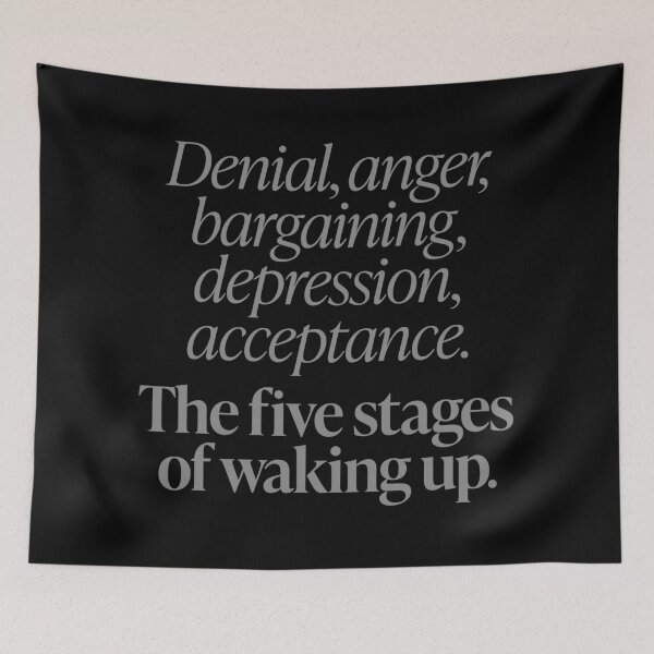 Item preview, The five stages of waking up. v.4 designed and sold by x1brett.