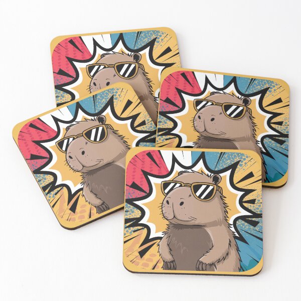Item preview, Party Capybara in Shades, Adorable Fun Animal Lover designed and sold by madtoyman.