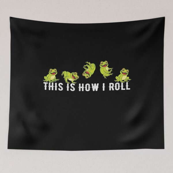 Item preview, Frog Lover Kids How I Roll Funny Frog designed and sold by DSWShirts.