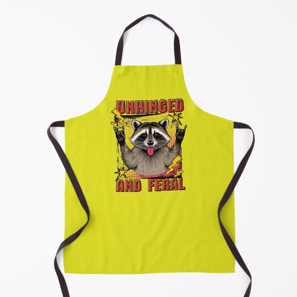 Item preview, Unhinged and Feral, Raccoon, mom apparel, sarcastic saying, feral wife, raccoon designed and sold by happinesproject.