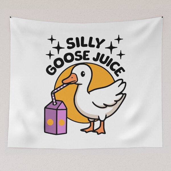Item preview, Silly Goose Juice! Cute Silly Goose Juice Box Pun designed and sold by PMCreative.
