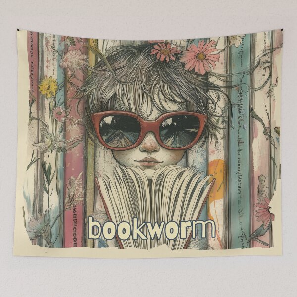 Item preview, Bookworm. Reading & literature fan design. Text Version. designed and sold by Shoot-The-Moon.