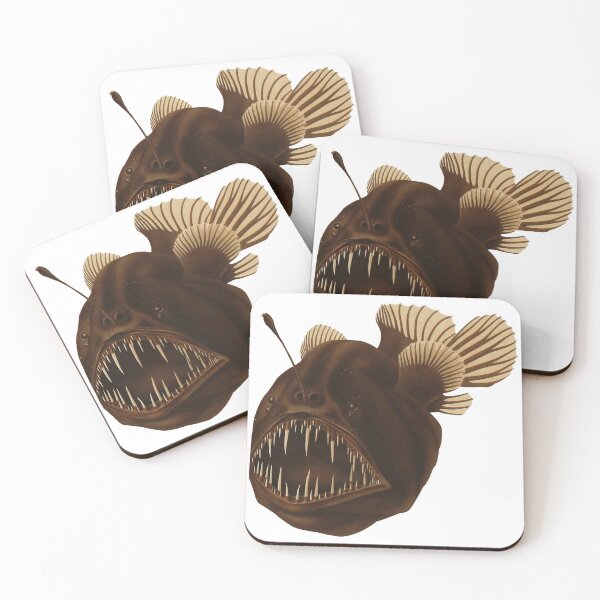 Item preview, Black Devil Fish Scientific Illustration designed and sold by InnerCitadel.
