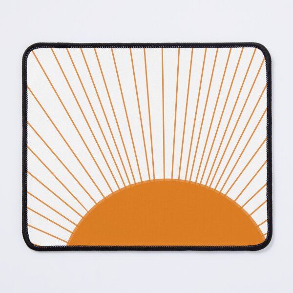 Artikelvorschau, Lebendige orange minimalistische Sonne – Digitale Kunst entworfen und verkauft von CreationbyNiki.
