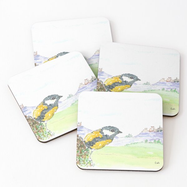 Item preview, Great tit and castles designed and sold by GiselleSellier.