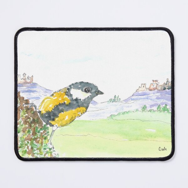 Item preview, Great tit and castles designed and sold by GiselleSellier.
