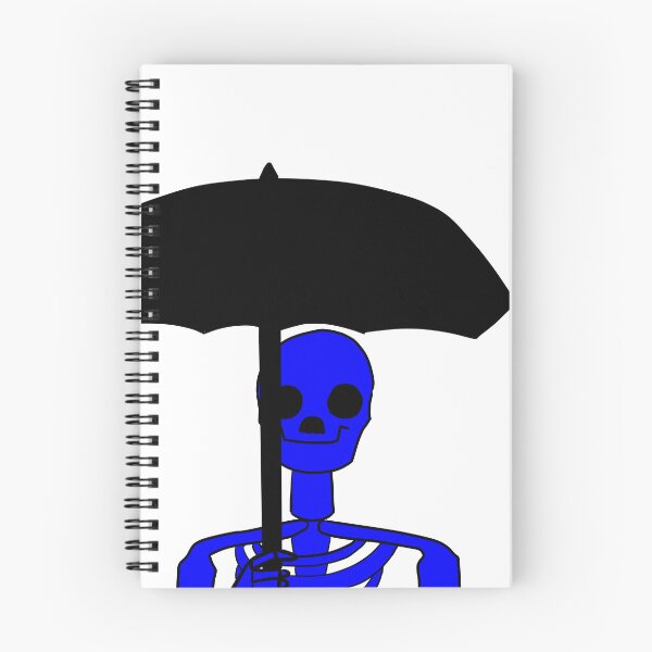 Item preview, Colorful Skeleton with Black Umbrella - Unique Halloween and Spooky Art Design designed and sold by RedEyeWolf.