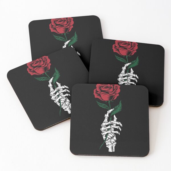 Item preview, Skeleton Skull Holding a Rose designed and sold by Mithalesh13.