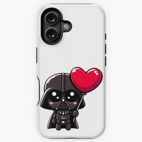 Vista previa del artículo con la obra «Mini Darth Vader con Globo Rojo Kawaii», diseñado y vendido por VictorCV.
