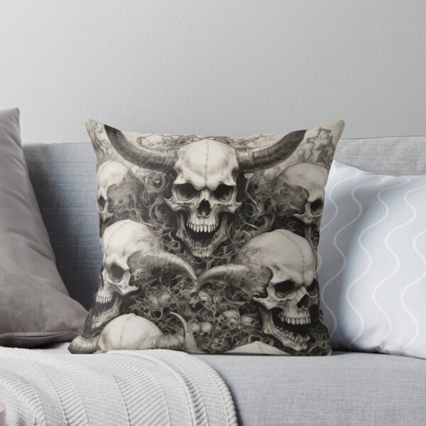 Item preview, Heavy Metal Skulls Art designed and sold by TheDarkWardrobe.