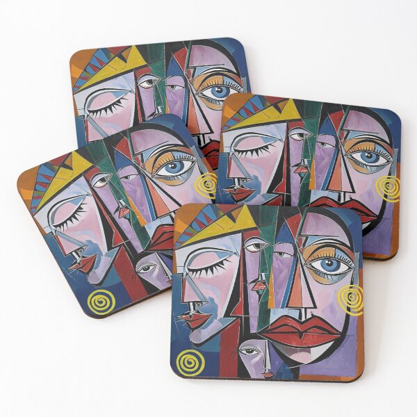 Item preview, Abstract Ladies Faces In The Style Of Picasso  designed and sold by Sizani.