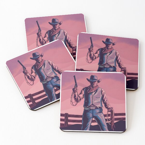 Item preview, Cowboys Illustrated Scenes Action Art Design Digital Colors designed and sold by ART ATTACK ZONE.