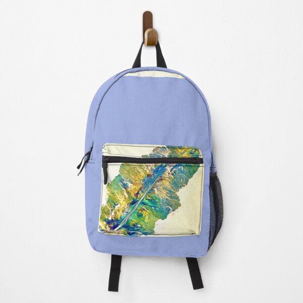 Item preview, Turquoise blue and yellow feather designed and sold by PGKINART.