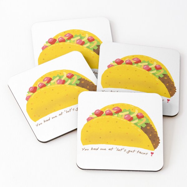 Item preview, You had me at "let's get Tacos" Funny Taco Valentine’s Day Gift – Cute Food Pun for Taco Lovers designed and sold by Soulfulust .